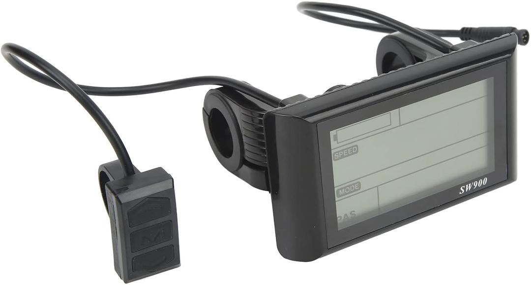 Ebike LCD Display, Electric Bicycle LCD Display Electric Scooter Sw900 LCD Display Meter with Waterproof Connector, EIMSOAHr0kic9qfx7