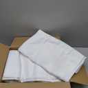 Fitable 8 Pack Rectangle Tablecloths: Stain Resistant Wrinkle Free Circle Table Clothes, Washable Reusable Polyester Table Covers for Wedding Party Birthday Banquet Reception(White, 60x102 Inch)