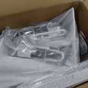 Van Roof Ladder Rack, 3 Adjustable Crossbars (48"-67") with Rain Gutter Mounts, Compatible with Chevy Express 1500/2500/3500 and GMC Savana Cargo Vans