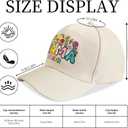 Embroidered Mama Hat for Women, for Mom, Boy Mama Girl Mama Adjustable Washed Cotton Baseball Cap (Beige)