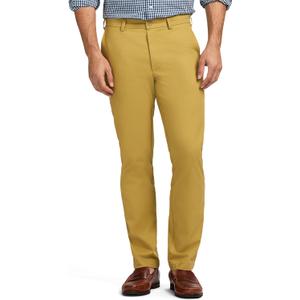 Izod Men's American Chino Flat Front Straight Fit Pant (36W x 34L, Khaki)