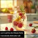 Upgraded Design of Our 2017 New York Times Best Stemless Wine Glass (Sweethome)  Made in Europe  Set of 6 , Reinforced Base for Added Stability & Premium Feel, Dishwasher-Safe, Lead-Free, 17oz.