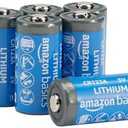 Amazon Basics 4-Pack Non-Rechargeable CR123A Lithium Batteries, 3 Volt, Up to 10-Year Shelf Life