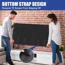 Wibeelee TV Cover Moving Dust Anti-Scratch TV Screen Cover Fits 70"-75" TV with Bottom Strap for Protection TV Moving Home Renovation Pet Scratch or Other Furniture(75")