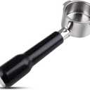 51mm Bottomless Portafilter 2 Ears for Delonghi ECP3420/BCO430/EC260 | Stainless Steel Filter Basket and ABS Handle