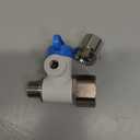 John Guest Speedfit 1/2 x 3/8 x 1/4 Inch Angle Stop Adapter Valve, Pusht to Connect Plastic Plumbing Fitting, ASVPP5LF-US
