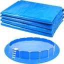 YEXEXINM 19.7Ft Round Pool Ground Cloths Swimming Pool Ground Cloth,Round Pool Liner Pad for 18ft Above Ground Swimming Pool,Heavy Duty Pool Ground Mat Protector to Prevent Puncture Pool Ground Tarp