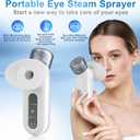 Eye Mist Steam Sprayer for Relief Dry Eyes, Facial Steamer, Eye Treatment, Portable Heated Eye Masks, Mini Eye Moisturizing Cleaning Soothing Steamer