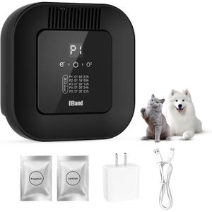 Cat Litter Deodorizer & Strong Odor Eliminator with Ozone & Aromatherapy  5 Mode Air Purifier for Dog Poop, Cat Pee & Urine, Smoke  Plug in USB for Litter Box, Pet Home, Car, Kitchen, Bathroom