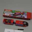 Giant bean Battery Operated Electric Locomotive Magnetic Train Set for Wooden Train Tracks, Powerful Engine Compatible with Most Brands, Christmas Toys for Kids 3+