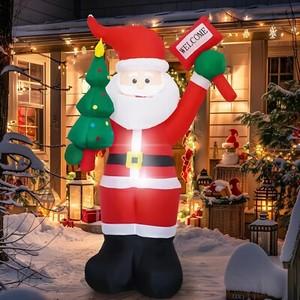 6 FT Christmas Inflatable Santa Claus Outdoor Decorations with Built-In LEDs....
