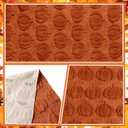 Fall Table Runner, Caramel Pumpkins 3D Faux Fur Table Runners, Soft Thanksgiving Halloween Table Decor for Indoor Outdoor, Autumn Home Party Decor, 13*37 Inch