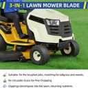 GICOOL 942-04308 Mulching Blades for Troy Bilt Bronco Pony Mustang 42 inch Lawn Mower, Cub Cadet 42'' Deck Riding Mower, Replace 942-04308A 942-04308-X 942-04312 742-04312, 6 Point Star Hole, 2 Pack
