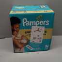 Pampers Swaddlers Diapers, Size 0 (up to 10 lbs), 140 Count, Absorbent, Keeps Baby Dry and Comfortable, Skin Safe Disposable Baby Diaper 