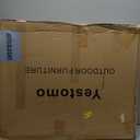 3-in-1 Sun Tanning Chair with Face Holes, Breathable Chaise Lounge Chair Outdoor, 5-Position Recliner, Lay Flat, Folding Side Table, Removable Pillow, Max 330lbs, Beach, Patio, Camping, Blue