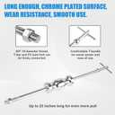 Clatoon Inner CV Axle Puller Tool with 5/8"-18 Slide Hammer, Slide Hammer Puller Set with 63mm 48mm CV Joint Fork Adapter, Axle Removal Tool for Front Wheel Drive Bearing & Joint Extraction