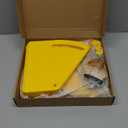 Heating Brooder Plate for Chicks Ducklings, Adjustable Brooder House for Keeping Poultry Warm(Yellow, M) (8.6"L x 9.8"W x 13.0"H)