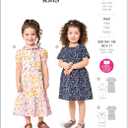Burda Dress Sewing Pattern, Multicolor