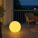 16-inch Rechargeable LED Glowing Ball Light, Waterproof Orb Globe Lamp w/Remote, 16 RGB Colors 4 Light Effects, Ideal for Indoor/Outdoor Home Garden Pool Patio Party Decorative Lighting