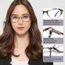 EYEURL 4-Pack Cat Eye Reading Glasses for Women Blue Light Blocking Computer Reading Glasses Anti-Glare Cat Eye Readers For Women,1.5