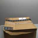 Area Rug 8'x10' Washable Rug Vintage Traditional Mat Distressed Indoor Foldable Thin Retro Accent Floral Print Non Slip Carpet for Living Room Dining Room Office (Khaki and Blue)