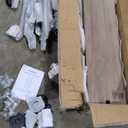 7 Tier Industrial Ladder Shelf Bookcase, Wall Mounted Rustic Bookshelf for Living Room Decor and Storage (Walnut Color, 7 Tier - 10" D x 36" W x 95.5" H)