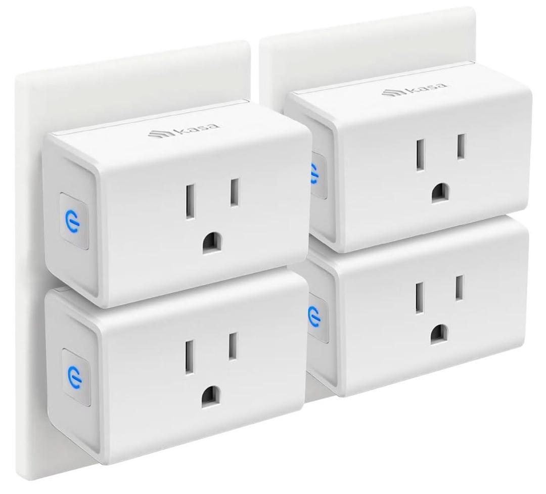 3 x Kasa Smart Plug Mini 15A, Smart Home Wi-Fi Outlet Works with Alexa, Google Home & IFTTT, No Hub Required, UL Certified, 2.4G WiFi Only, 3-Pack(EP10P4) , White