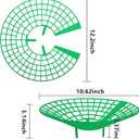 codree 10 Pack Strawberry Plant Supports, Strawberry Plant Stand with 3 Sturdy Legs, Strawberry Growing Racks, Strawberry Growing Frame, Protecting Strawberry Plants from Mold, Rot and Dirt, Green