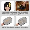 lasuroa 2pcs Pet Hair Removal Gloves for Dogs & Cats, Reusable Double Size Electrostatic Pet Grooming Gloves Washable Cat Hair Remover for Furniture Couch Carpet Car Seat