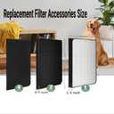 3500 Filter Replacement Set Plastic Frame Compatible with AD3000/AD3500, 3500i, 3000M, 3000Pro Air Purifier 7-Pack
