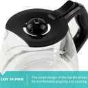 12-Cup Replacement Carafe Compatible with Black and Decker Coffee Maker Model# CM1160B, CM1160W