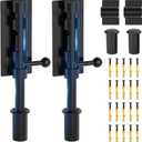 Barrel Bolt Latch, Slide Bolt Gate Latch, 6.3 Inch Heavy Duty Solid 304 Stainless Steel Black Finish Door Lock for Fence/Wooden/Barn Door/Yard Door/Shed Door/Interior Door Latch (2 Pack Black)