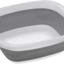 PrepWorks Collapsible Tub - Space-Saving, Foldable Utility Tub for Washing, Soaking, and Storage in Kitchen or Outdoors