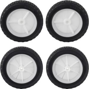CheeMuii 4 Pcs 7 Inch Lawn Mower Wheels 7" General Wheels Replace for Oregon 72-107 Compatible with Craftsman/AYP/MTD Push Lawnmower, Hand Truck, BBQ Grill Wheel 9611, etc