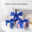 2 x Royal Blue Ribbon 1 1/2 Inch x 50 Yards Double Faced Satin Ribbon for Boy Gift Wrapping, Graduation, Crafts & Events