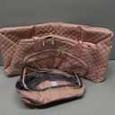 CLOKARS Travel Duffle Bag, Wide Open Large Weekender Bag for Women with Shoe Compartment, Carry on Overnight Bags with Toiletry Bag, Hospital Bag for Women Labor Delivery with Wet Pocket (Pink)