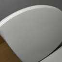 SS114 Elongated Toilet Seat Compatible with TOTO SS113/SS154/SS224/SS204, Soft Close Elongated Toilet Seat, Traditional Toilet Seat Replacement with Toilet Bolts and Nut - Cotton White
