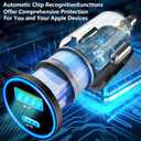 2 x Apple MFi CertifiediPhone 16 Car Charger, Rombica 52.5W PD/QC Car Power Cigarette Lighter Adapter USB C Fast Charging with Type-C Braided Cord for iPhone 16/16 Pro Max/15/15 Pro/Galaxy S25/S24/Pixel