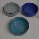 vancasso Bonita Blue Dinnerware Sets, Plates and Bowls Set for 3+8 Pieces Stoneware Dinnerware Set, Dishwasher and Microwave Safe