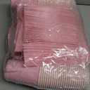 Vyntra 350 PCS Party Plates and Napkins, Disposable Paper Plates Set with 7'' Dessert and 9'' Dinner Plates for Baby Girl Shower, Birthday, Valentines Day - Light Pink