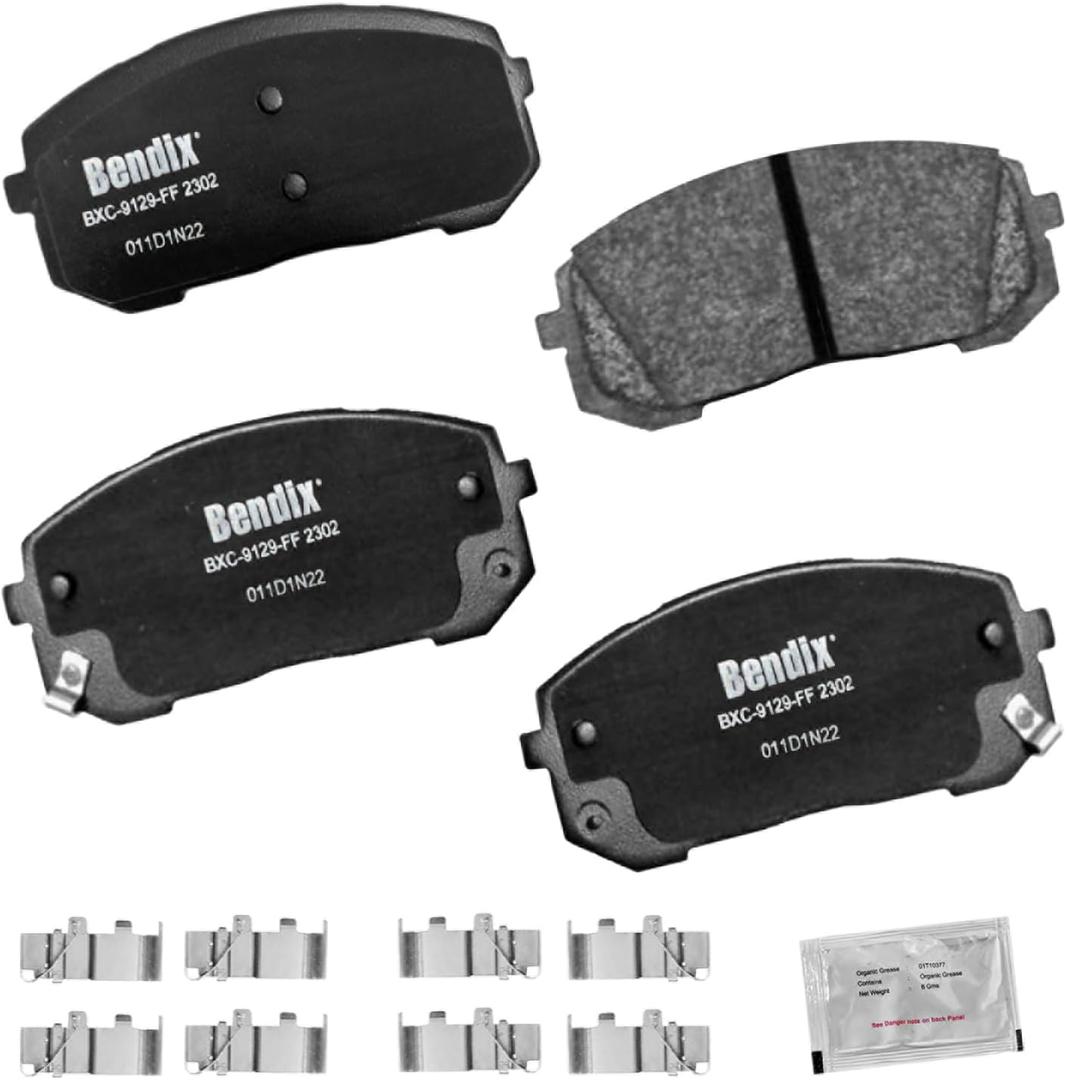 Bendix Priority1 CFC2302 Ceramic Front Brake Pads for Hyundai Elantra 2021, Sonata 2022-2020, Kia K5 2023-2021