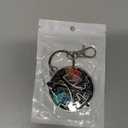 LIU JUN Color Fidget Wheel Keychain, Twenty Colors Wheel Relieving Anxiety Enamel Art Keychains Funny Creative Accessories