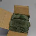 MIULEE Faux Fur Decorative Throw Pillow Covers 18x18 Inch Set of 2, Modern Spring Home Decor Soft Plush Couch Pillows Cozy Fluffy Cushion Covers for Sofa Bed Moss Green