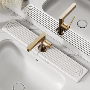 Diatomite Stone Faucet Mat For Kitchen Sink Fast Drying Absorbent Tray Drip Catcher Splash Guard Countertop Organizer For Water Control 2 Ft