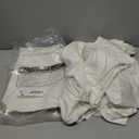 Xiomot Wedding Arch Draping Fabric 28.7" x 20FT Ivory Sheer Chiffon Backdrop Drapes for Wedding Ceremony Birthday Party Bridal Shower Outdoor Decoration