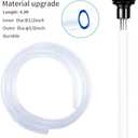 Aquarium Gravel Vacuum Cleaner, Fish Tank Water Changer, Hand Pump Siphon (4.3) (4.3FT--SSS "Upgraded Materials")