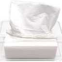 Acrylic Tissue Box, Clear Tissue Holder Rectangular Tissue Dispenser Dryer Sheet Holder Napkin Dispenser for Laundry Room, Bathroom, Home, Office, Kitchen and Car