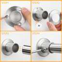 Closet Rods For Hanging Clothes, 17-40 Inch Adjustable Closet Rod, Stainless Steel Heavy Duty Closet Hanging Rod-Silver