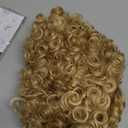 Swiking Mens Curly Afro Wigs Light Blonde Short Wig California Halloween Cosplay Replacement Wigs Rocker Wig for Male Guy(Light Blonde)