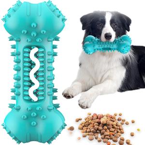 Toothbrush Dog Chew Toy, Stick Bone for Dog Teeth Cleaning, Tooth Brushing, Teething Chew Toys, Interactive Treat Dispenser Toy & Bite and Brush Toy for Medium and Large Dogs